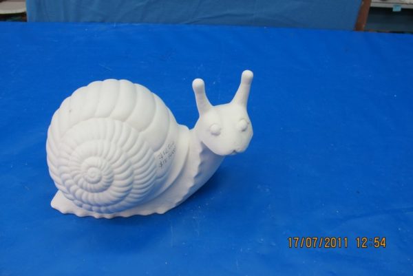 duncan 663A snail ceramicritter (FR 90)  8.75"L  bisqueware