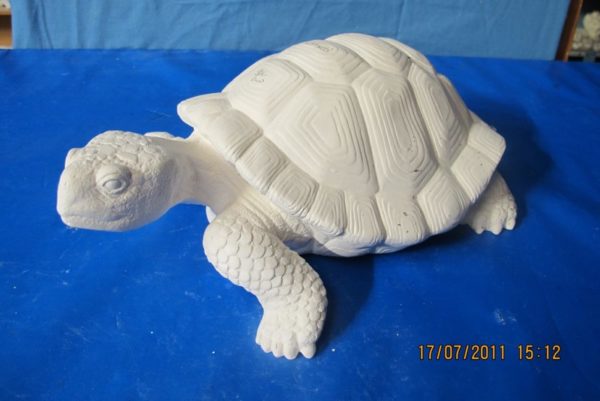 scioto 1495:. lge turtle (FR 7)  13"L  bisqueware