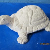 ceramichrome 2634 medium turtle (FR 36) 4.5"H,10"W  bisqueware
