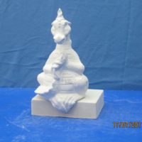 duncan 1008 lge imaginary dragon sill sitter (SP 32)  9.25"H  bisqueware