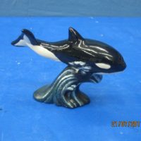 atlantic 1757 sml atlantic whale baby (FIS 67) 6.75"L bisqueware