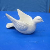 scioto 3117 hurricane dove look right  9"L    bisqueware
