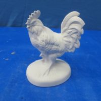 scioto 582 sml rooster (DB 184) 7"H bisqueware