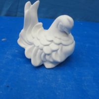 arnels 13 art deco hen (DB 207) bisqueware