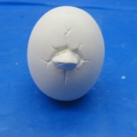 sml egg hatchling  bisqueware