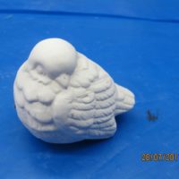byron 1490 sml puff birds (DB 192)  bisqueware