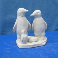 mikes 389 sml penguin family (FR 91)  bisqueware