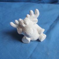 gare 3316 collectible moose sitting 4"H  bisqueware