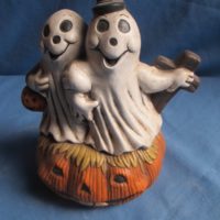 pumpkin & ghost bisqueware