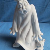 ghost & mouse (SP 5)  bisqueware