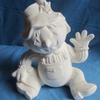 kimple  L-605 scarecrow man (G 14)   bisqueware
