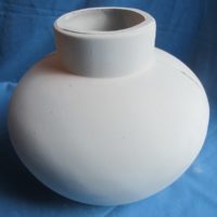 VASE   byron 184 large neck vase  bisqueware