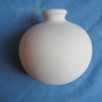 VASE 290 duncan 2238 small round wall vase  10.8cmH,10.8cmW,7cmdeep  bisqueware
