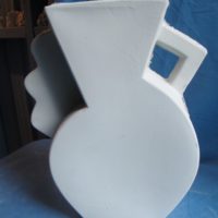 VASE 197 chris deco vase  bisqueware