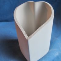 VASE 120 duncan 355E  small heart vase  bisqueware