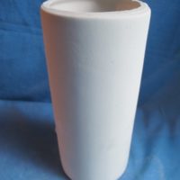 VASE 317 medium cylinder vase (Tom jones V39) 20cmH,8cmW bisqueware