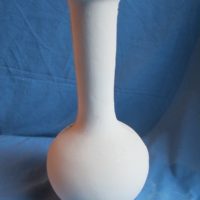VASE 319 wine carafe teardrop vase (tom jones W1) 28cmH bisqueware