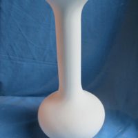 VASE 180 medium teardrop vase  bisqueware