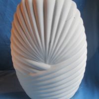 VASE 128 ceramichrome 1601 large deco vase bisqueware