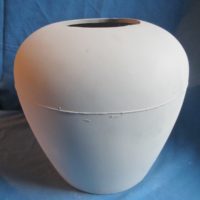 VASE 284 duncan 1968 duncan plain vase body 10"H bisqueware