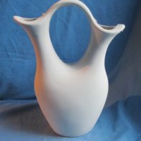 VASE 72 sittre 732 plain indian wedding vase bisqueware