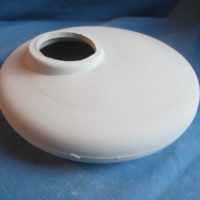 VASE 310 offset bowl (tom jones V44) 6cmH,16cmW,4cm opening bisqueware