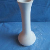 VASE 11 mackey 435 small teardrop vase  bisqueware