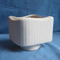 VASE 330 parallel vase (tom jones V47)   10cmH,15.5cmW  bisqueware