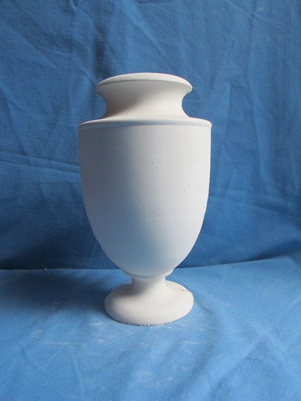 VASE 314 ( tom jones V3) narrow neck urn lamp  19cmH  bisqueware