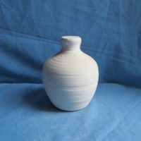 VASE 224 pottery lamp base   15cmH,11cmW  bisqueware