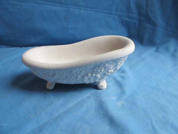 ceramichrome 317 sml bath tub soap dish  bisqueware