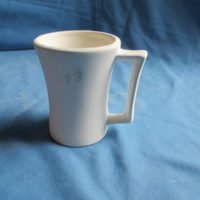 danish cup  bisqueware