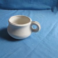 hollie pottery cup  bisqueware