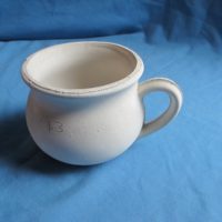 lge plain mug  bisqueware