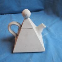 gare 3326 pyramid creamer  5"H  bisqueware