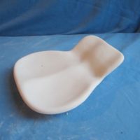 van pacific 678 plain double spoon rest bisqueware