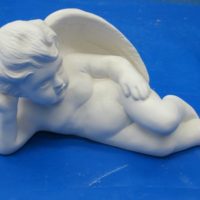 duncan 998 cherub lying bisqueware