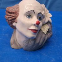 gare 3038 clown bust 6"H bisqueware