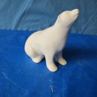 img 3247 small smooth polar bear   bisqueware