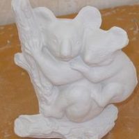 kimple 560 koala bears (KOB 2)  bisqueware