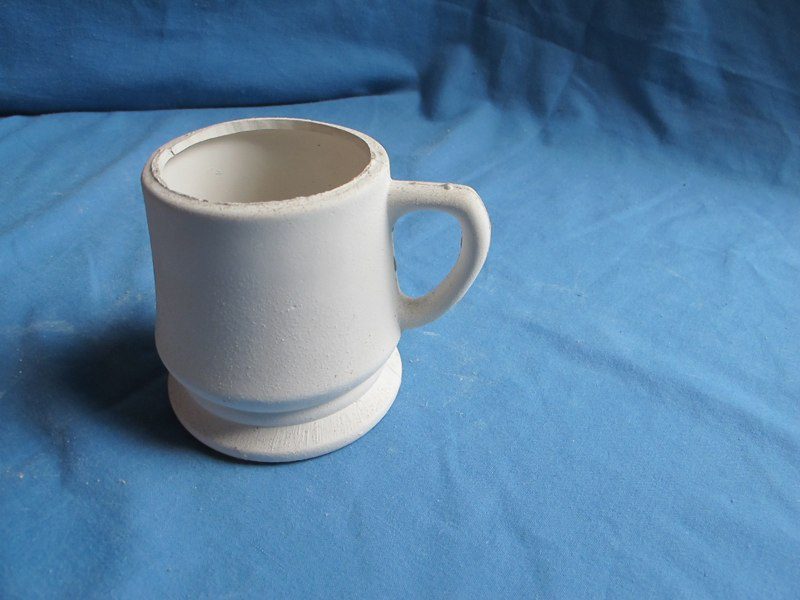 vanessa mug Low fire bisque - Te Puke Ceramics